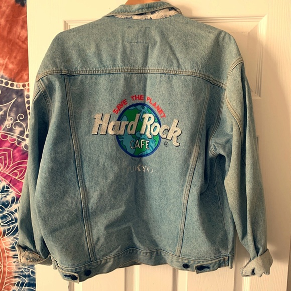 hard rock cafe denim shirt